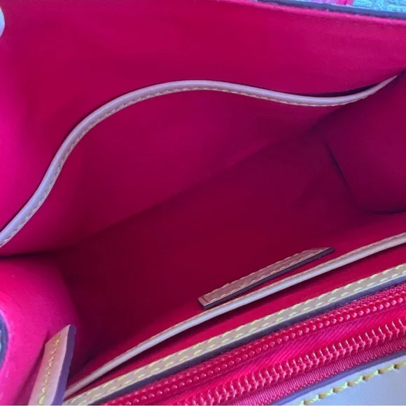 Dooney & Bourke Hot Pink Patent Leather Zip Crossbody Flap - Picture 8 of 16